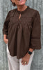 Say INA Copenhagen Skjorte - Isa - Dark Brown