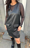 Say INA Copenhagen Kjole - Jessi Spencer - Black PU Leather