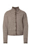 Pieces Cardigan - Vena - Whitecap Gray Hot Fudge