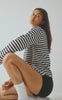 MbyM T-shirt - Celia-M - Night Sky Sugar Stripe
