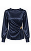 Say INA Copenhagen Bluse - Safira Buckle - Navy