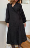 Say INA Copenhagen Kjole - Catja Wrap - Black Flower