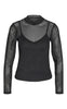 Noisy May Bluse - Percy Mesh - Black