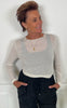 Depeche Bluse - Drew Cashmere O-Neck - Off White