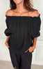 Marta Du Chateau Bluse - Juniper - Black