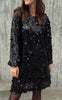 Say INA Copenhagen Kjole - Ava Sequin - Black Sequin