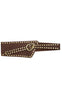 Tim & Simonsen Bælte - Elle Wide Stud - Chokolate13/Gold