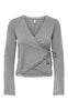 ONLY Cardigan - Kiss Wrap - Medium Grey Melange