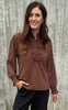 Say INA Copenhagen Skjorte - Cami Chiffon - Dark Brown Chiffon