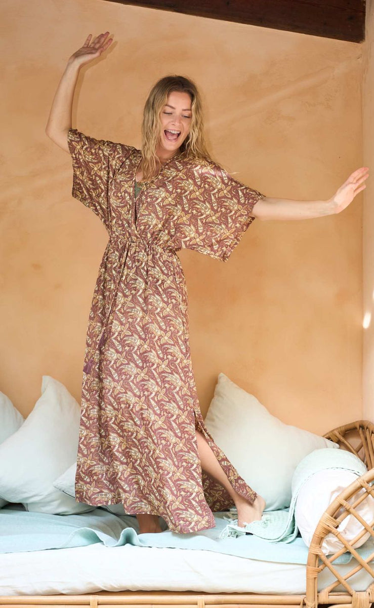 Luna | Blouse Vintage à Imprimé Ethnique