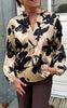 Say INA Copenhagen Bluse - Winnie New - Camel / Black Flower