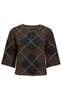 ONLY Strik - Noeme SS - Coffee Bean Big Argyle/Black/Oatmeal/Mel