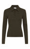 Gestuz Bluse - Drew LS Polo - Slate Black