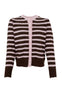 Black Color Cardigan - Dell Puff - Brown