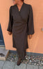Say INA Copenhagen Kjole - Catja Wrap - Dark Brown