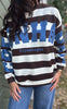 Marta Du Chateau Sweatshirt - Nerina - Choco/Jeans Blue