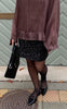 Say INA Copenhagen Nederdel - Julia Sequin - Black Sequin