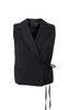 Black Colour Vest - Rena Wrap - Black