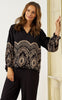 Marta Du Chateau Bluse - Linden - Black1034tpb
