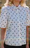 Liberte Bluse - Flora SS - Creme Black Heart