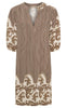 Marta Du Chateau Kjole - Goldie - Marrone4602tpe