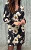 Say INA Copenhagen Kjole - Emily - Black W. White Flowers