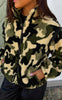 Say INA Copenhagen Fleece Jakke - Fia - Camouflage
