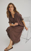 Luxzuz Kjole - Vanessa - Dark Brown 7090