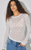 Noisy May Top - Judith Lace - Creme