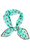 Tim & Simonsen Tørklæde - Ulrika Cotton - Turquoise-Red Flower