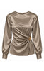 Say INA Copenhagen Bluse - Safira Buckle - Taupe