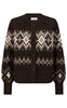 Freequent Cardigan - Merla - Mole w. Morel