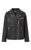 Depeche Jakke - Leah Biker - Black/Gold