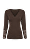 Tim & Simonsen Bluse - Belen Costina Lace - Cioccolato