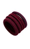 Smykkeli Copenhagen Elastikker - 6 Pack - Burgundy