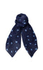 Black Colour Tørklæde - Claudine - Navy