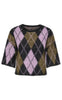 ONLY Strik - Noeme SS - Black Argyle/Beech/Violet Tulle/Mel