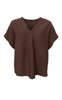 Black Colour Bluse - Samos - Coffee