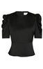 Neo Noir Bluse - Benua Heavy Sateen - Black