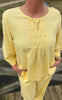 Freequent Bluse - Lava Pleat - Golden Haze