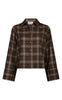 Neo Noir Skjorte - Jaylin Flannel Check - Dark Taupe