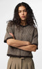 Pieces Cardigan - Jenna SS - Hot Fudge Greige
