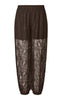 Pieces Bukser - Aline Lace - Hot Fudge