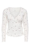 ONLY Cardigan - Vips - Cloud Dancer / Hearts Winetasting