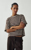 Noella T-shirt - N-Maple - Eton Brown Ivory Stripe