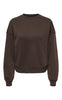 ONLY Sweatshirt - Happy Crew - Coffee Bean