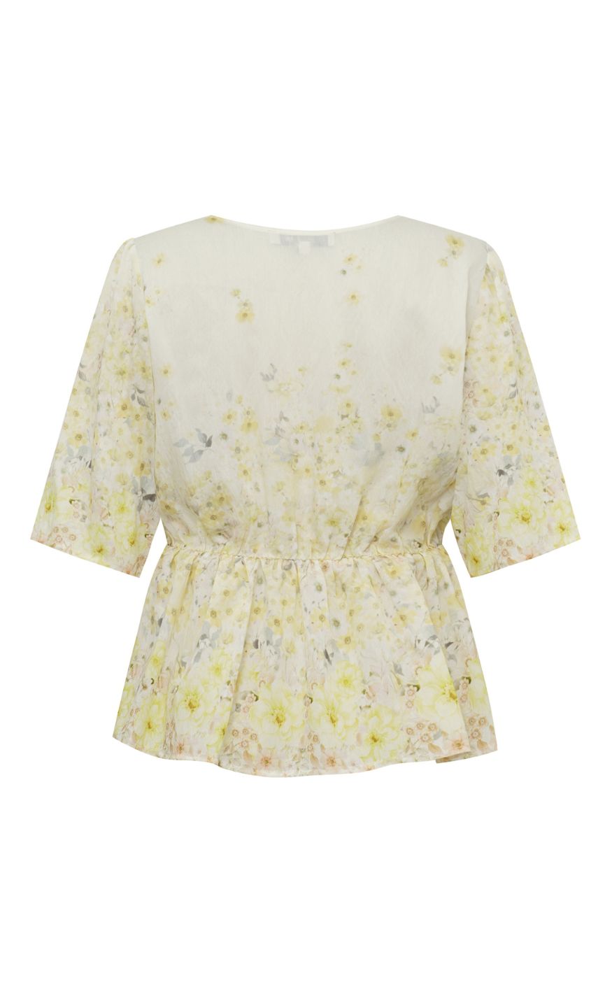 A-View Bluse - Aurora - Pale Yellow