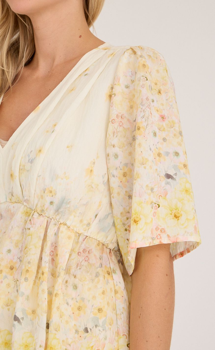 A-View Bluse - Aurora - Pale Yellow