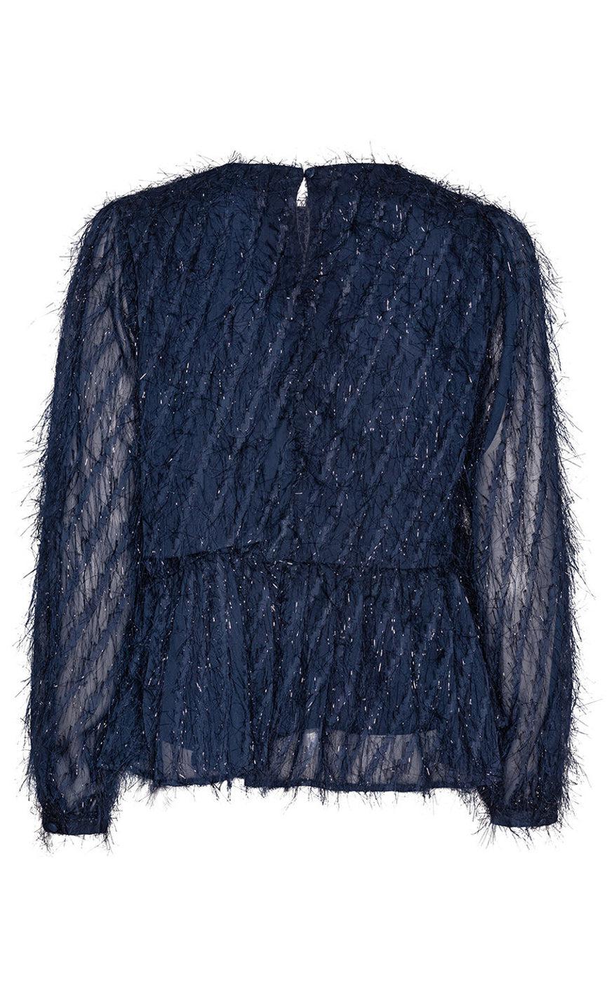 A-View Bluse - Elina - Navy