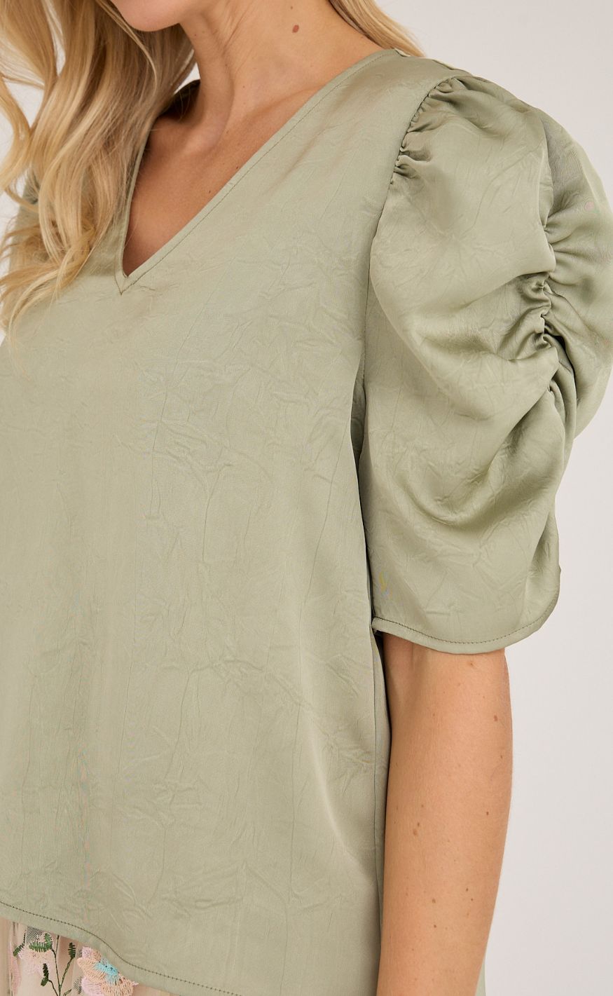 A-View Bluse - Sindrella - Dusty Green